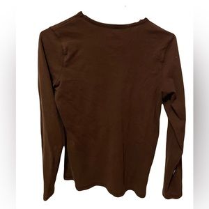 Brown soft longsleeve tee